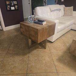 Wooden end table