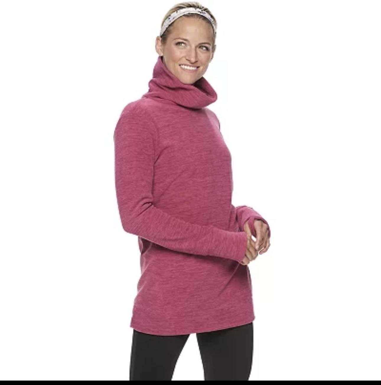 Tek Gear Micro Cowl Neck Tunic Women’s L
