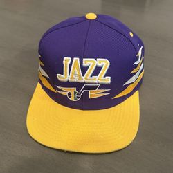 UTAH JAZZ SnapBack - Purple & Yellow, Mitchell & Ness 