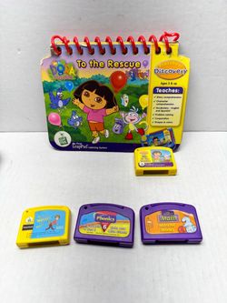 LeapFrog My First LeapPad Book and Cartridges Lot