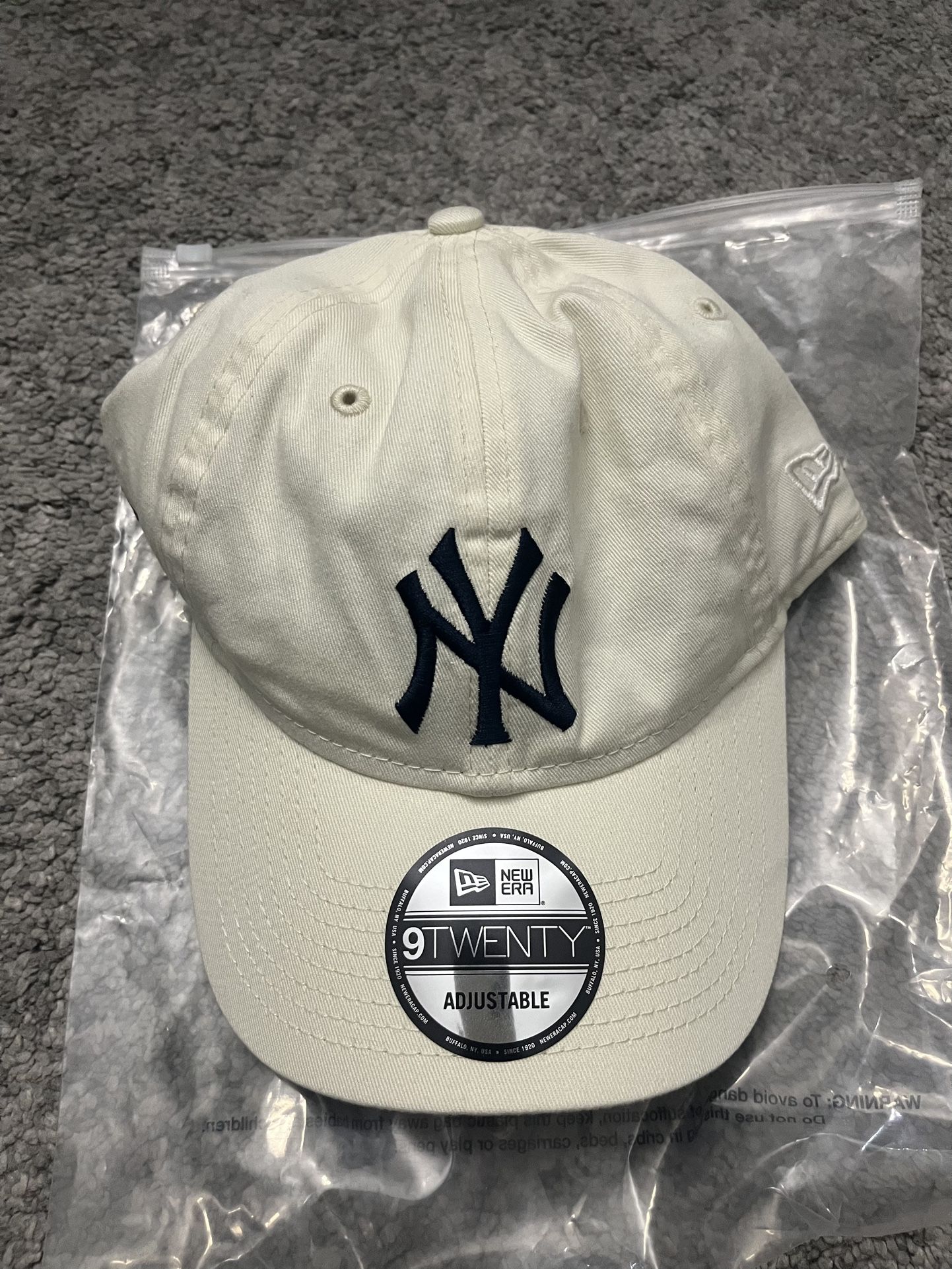 Aime Leon Dore ALD New Era Yankees Ballpark Hat Cap Cream White Defects