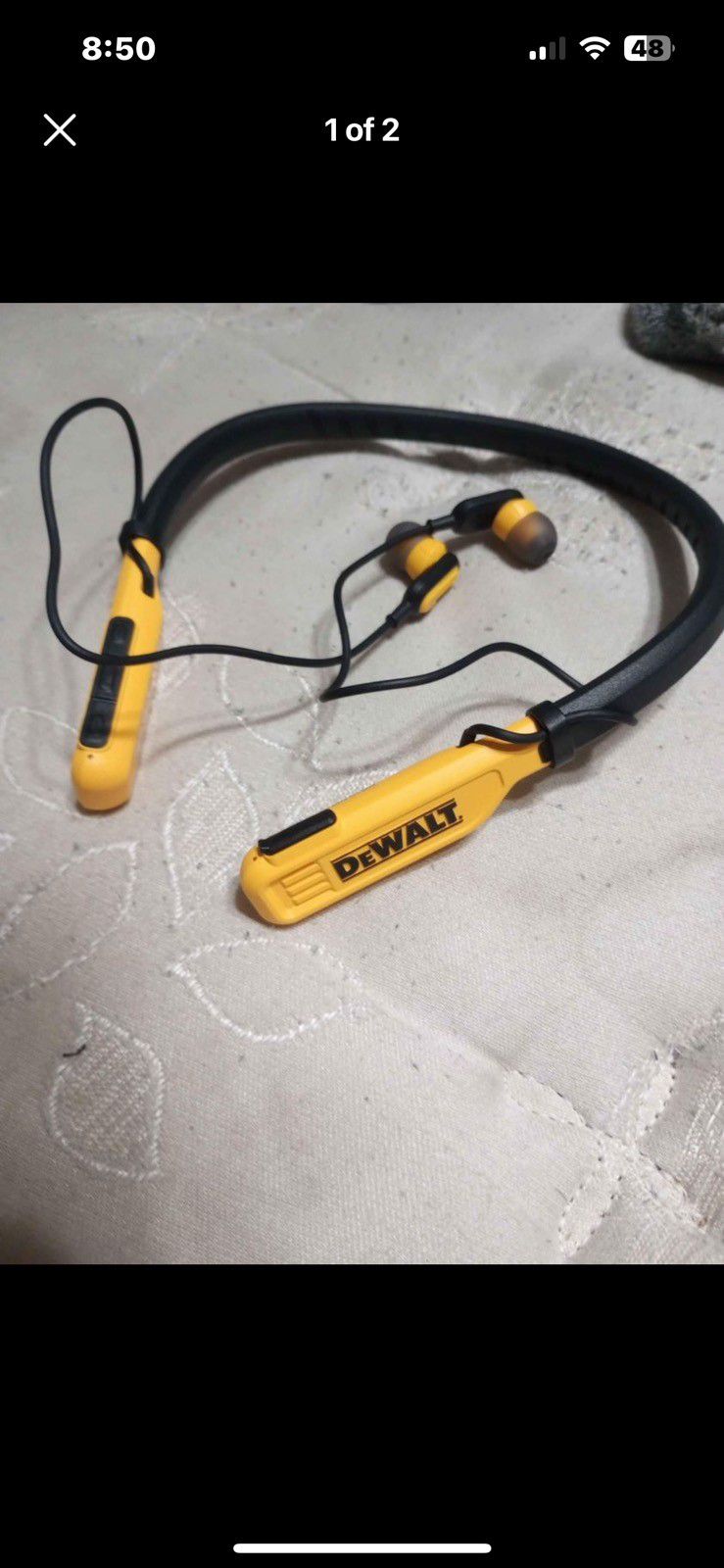 DEWALT Wireless Bluetooth Neckband Headphones — Neckband Earphones