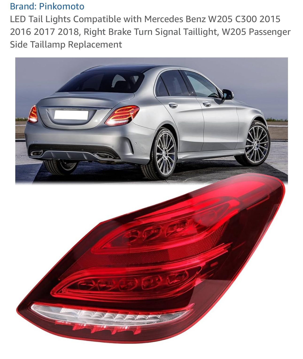LED Tail Lights Compatible with Mercedes Benz