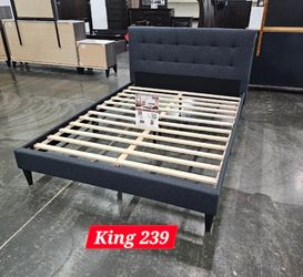 BRAND NEW KING PLATFORM BED FRAME ONLY $239