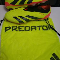 Adidas Predator Elite Laceless SG IE0046 Soccer Cleats Citrus Energy Men Sz 13