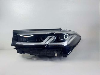 2021 - 2023 BMW 5 SERIES 530i LED ADAPTIVE CHROME TRIM LH DRIVER SIDE HEADLIGHT OEM