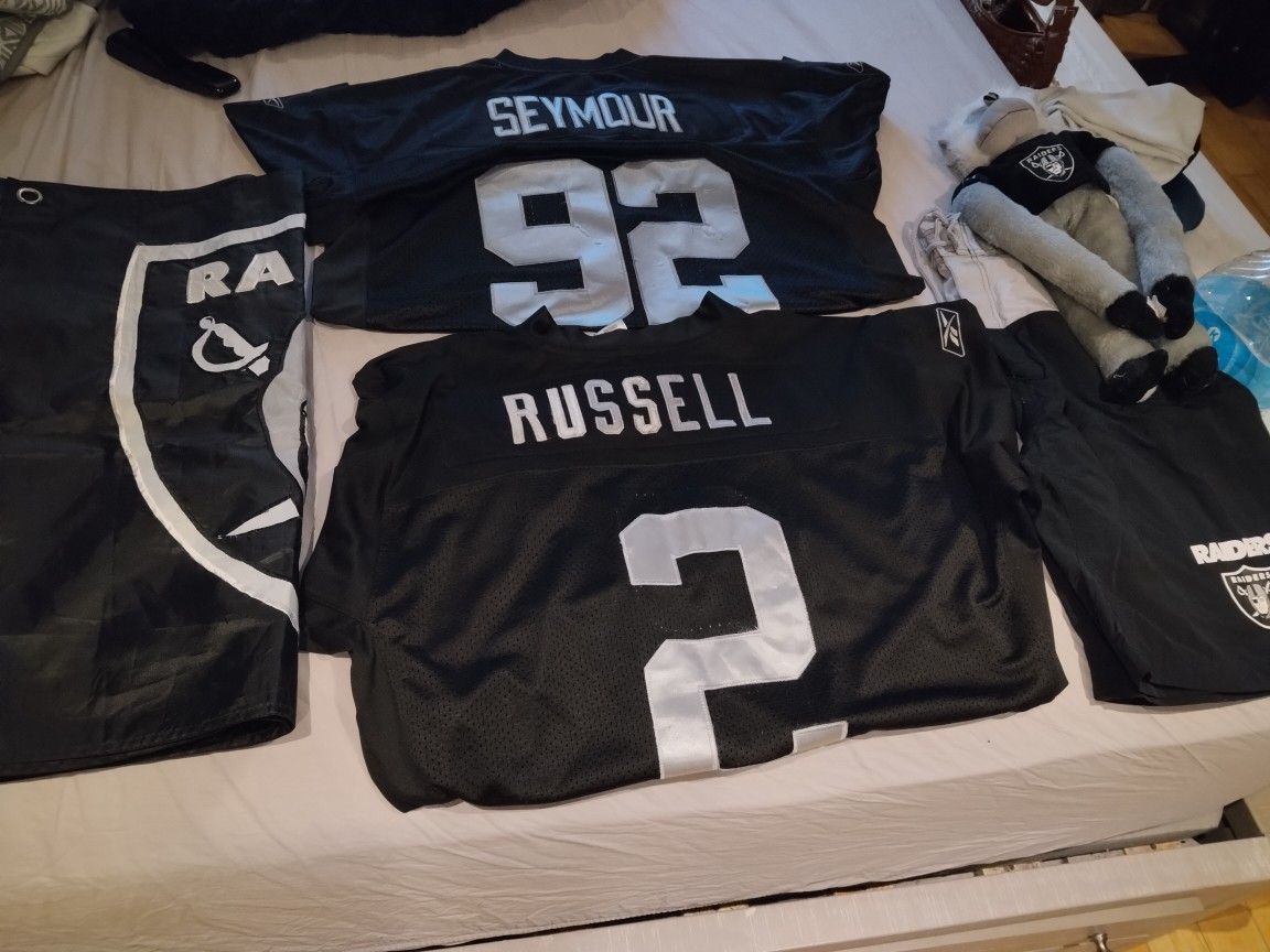 Raiders Jerseys, Shorts, Banner And Monkey