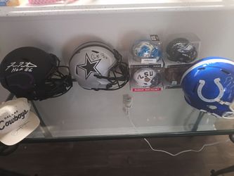 NFL helmets