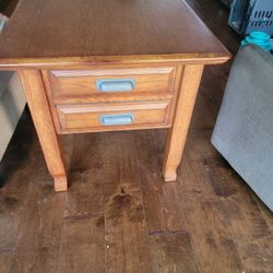 2 Oak End Tables