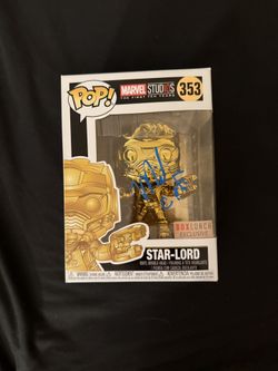 Signed Star Lord Funko Pop