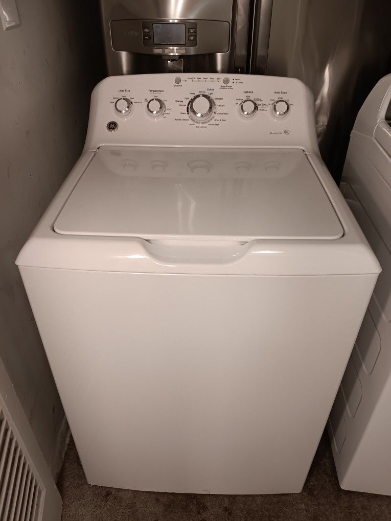 White GE Washer 