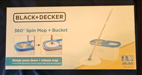 Black & Decker 360 spin mop and bucket