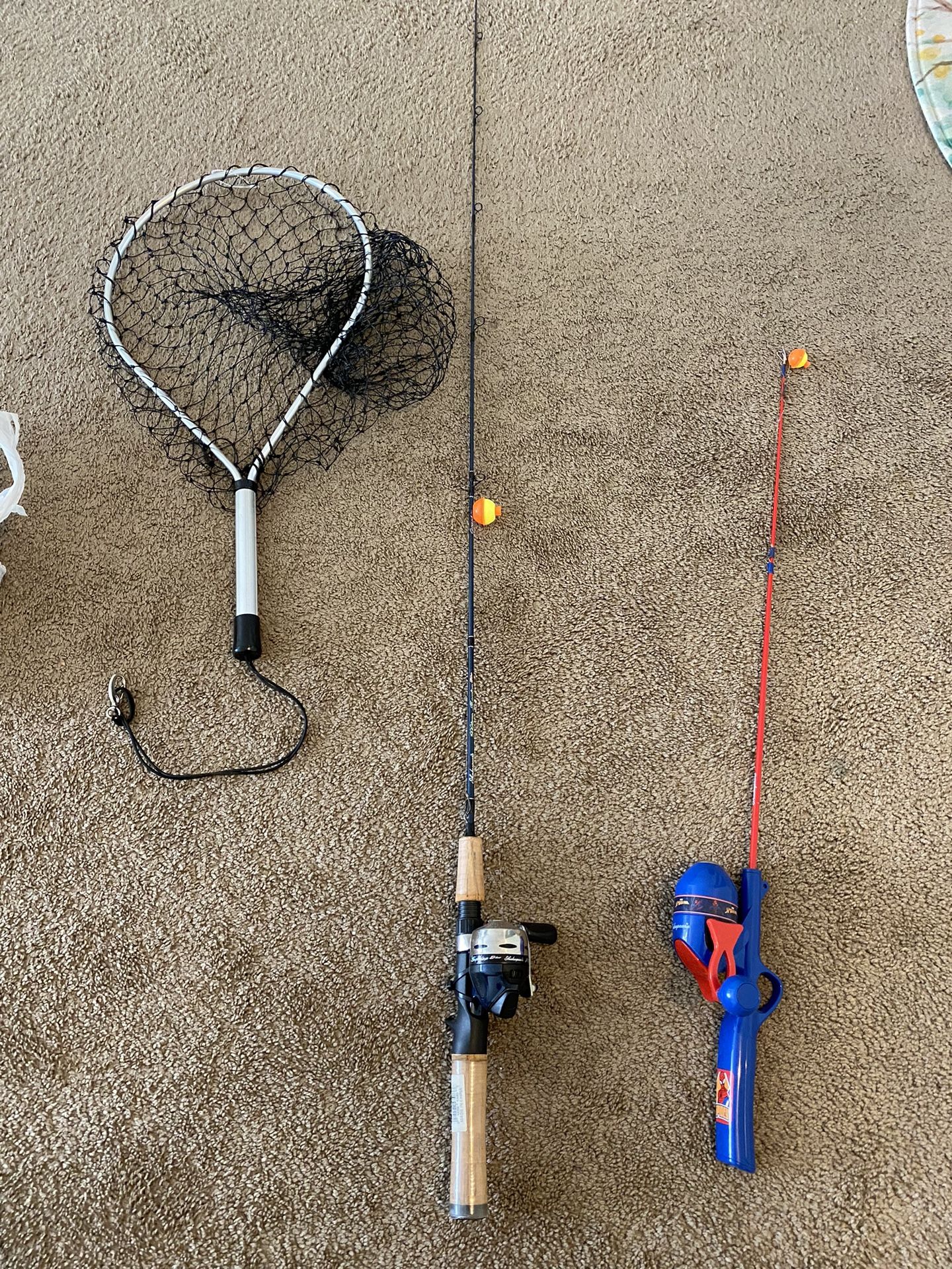 Two Fishing Poles With Accessories 