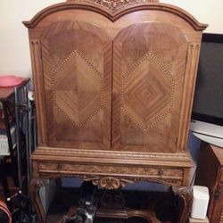 Late 1800-Early 1900's French Family Heirloom Armoire 