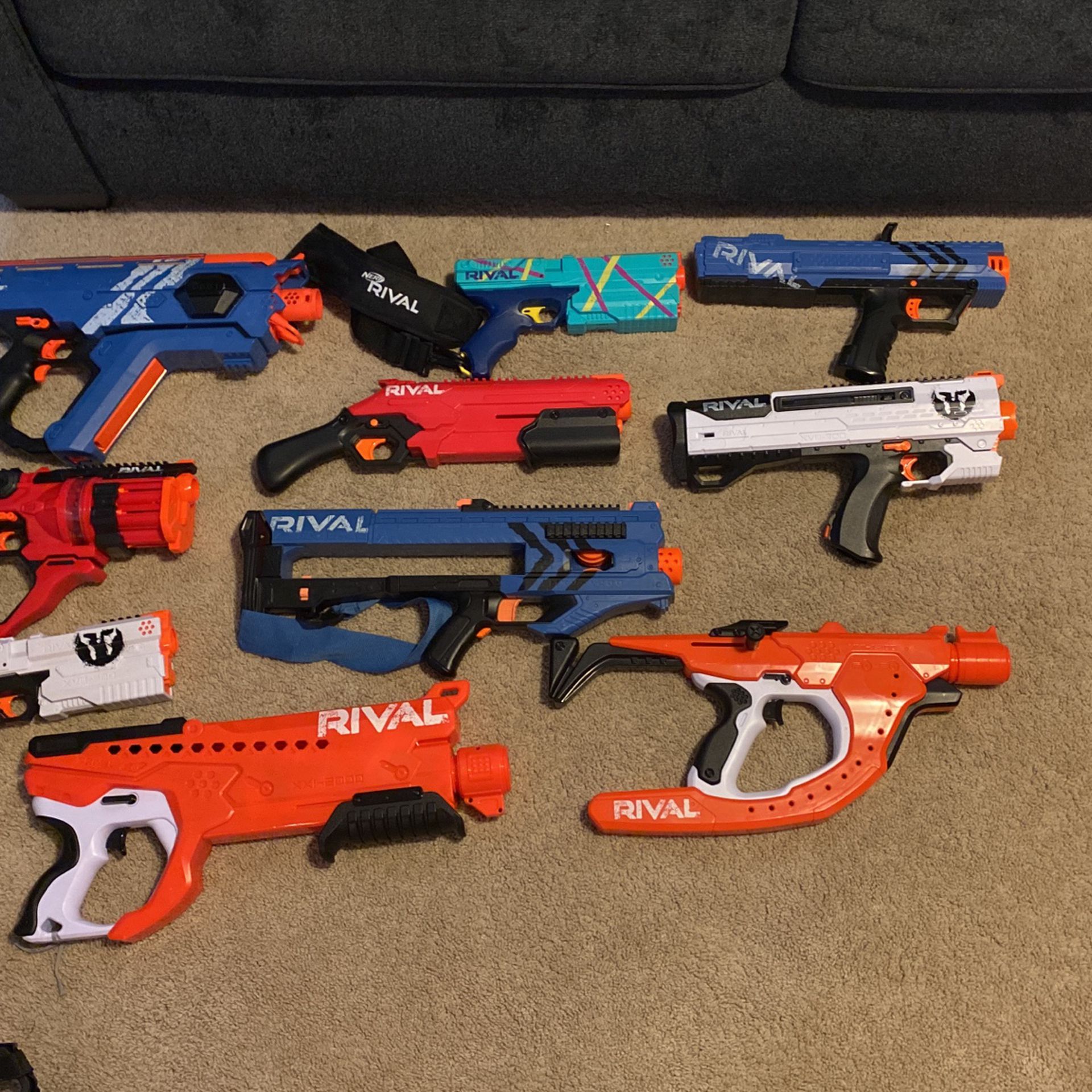 Rival Nerf gun collection