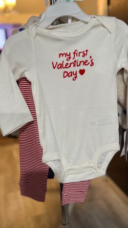 NEW Carter’s My First Valentine’s Day 2-Piece Baby Girl Set 12M