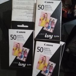 Canon ZINK Glossy Photo 2" x 3" for Canon Ivy mini photo printers  50 Sheets 