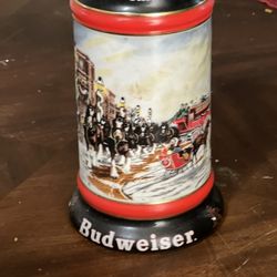 1992 Holiday Budweiser Beer Stein 