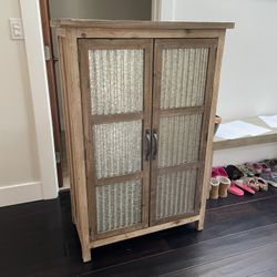 Rustic Industrial Armoire Dresser Cabinet