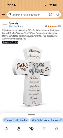 25th Anniversary gifts