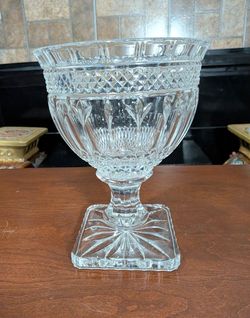 9.5" Vintage Godinger Shannon Crystal "Brandon" Pedestal Bowl / Compote
