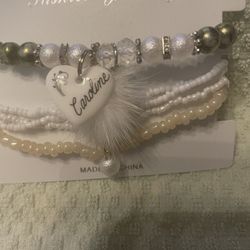 Personalized Beaded Bracelet Caroline