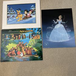 New Disney Colorful Lithographs