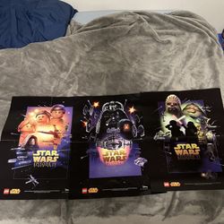 Lego Star Wars 2015 Posters Lot Official