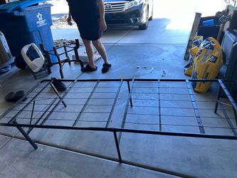 Black Metal Platform Bed Frame