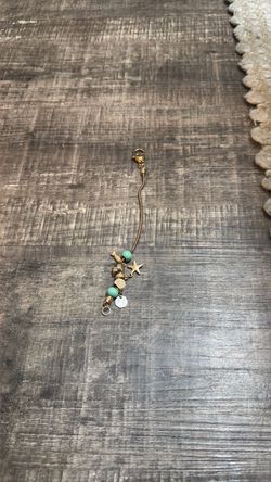 Beach Theme Charm Keychain or Bag Clip