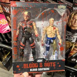 Aew Blood & Guts Dustin Rhodes & Cody Rhodes Figures
