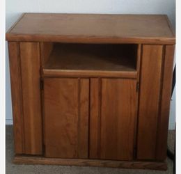 Solid wood tv stand