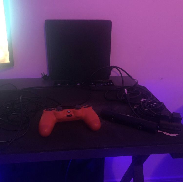 Selling PS4 With Red Controller, 4 Foot Charging Cable, Camera, and HDMI