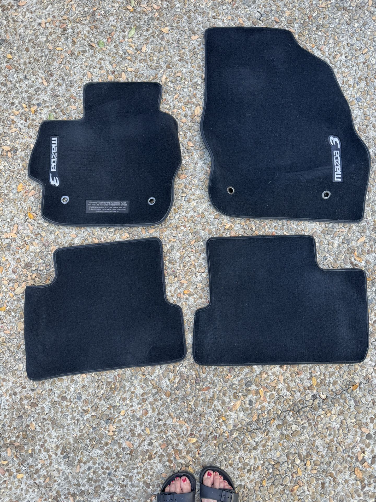 Mazda 3 Black Carpet Mats