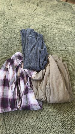 Flannel and cardigan