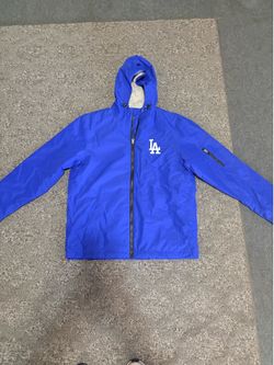 Dodgers blue crew fleece line Jacket unisex Large