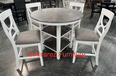 Counter height, dining table set