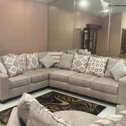 Carole Court 2 Piece Sectional with Swivel Chair
