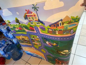 Bluey racetrack mat