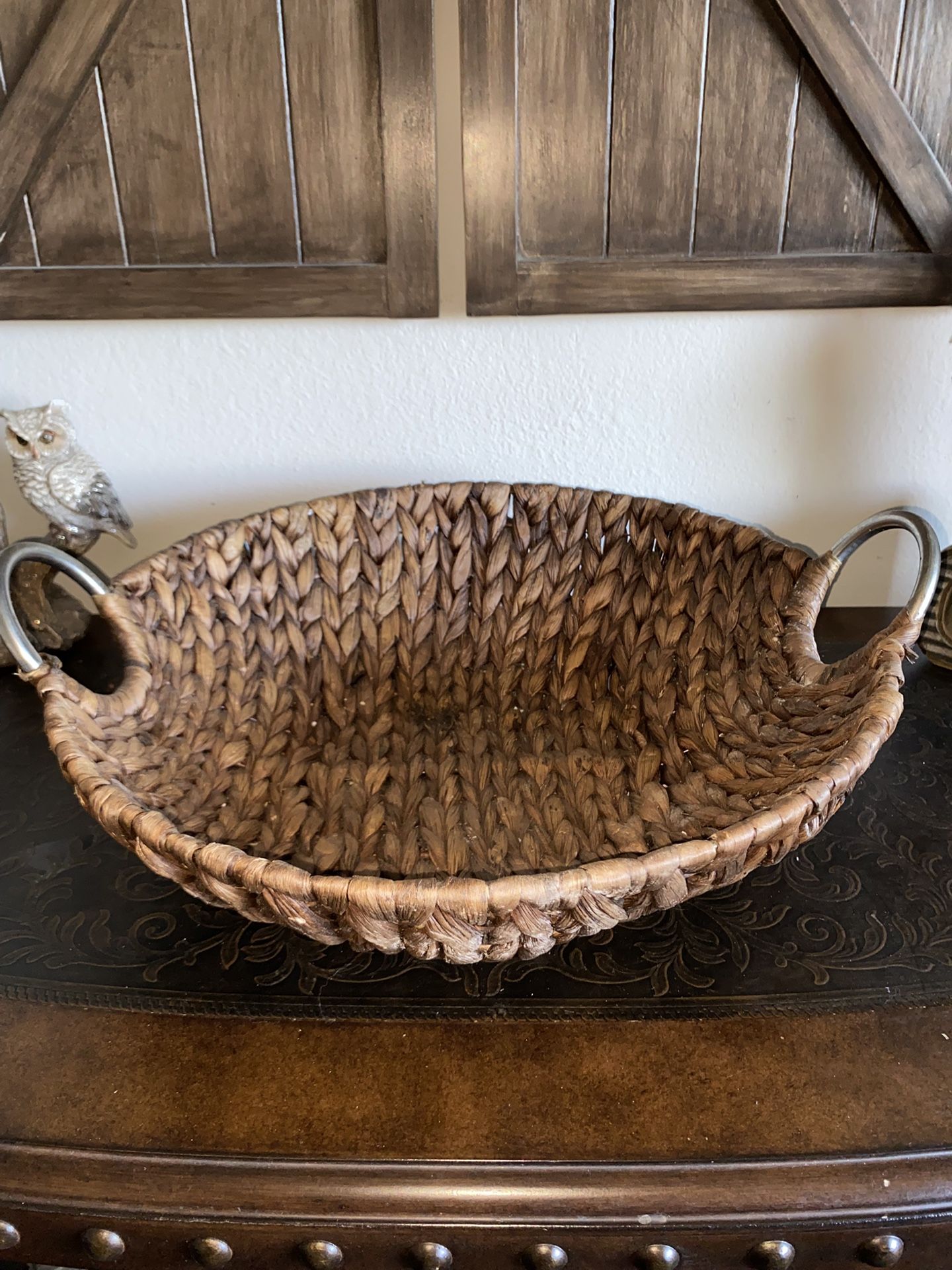 Braided Center Piece Basket