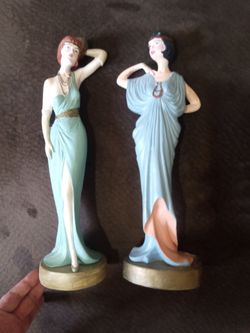 Vintage Woman Dama Sculptures