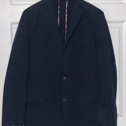 Brooks Brothers 1818 Fitzgerald Blue Sport Coat Blazer Jacket Cotton 42L