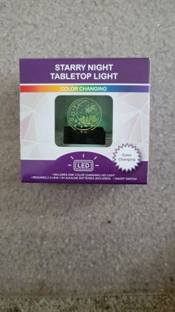 Starry Night Color Changing LED Tabletop Light