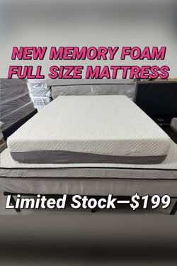 NEW MEMORY FOAM FULL SIZE MATTRESS