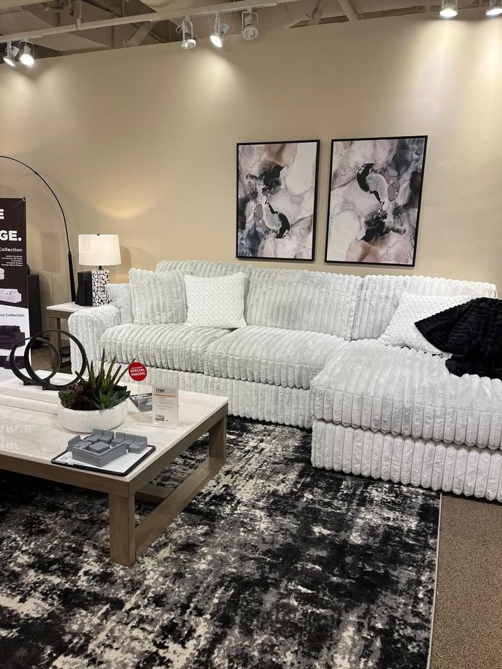 June Promotion 2 Piece Stupendous Sectional w/Cozy seating & Feather blend cushions