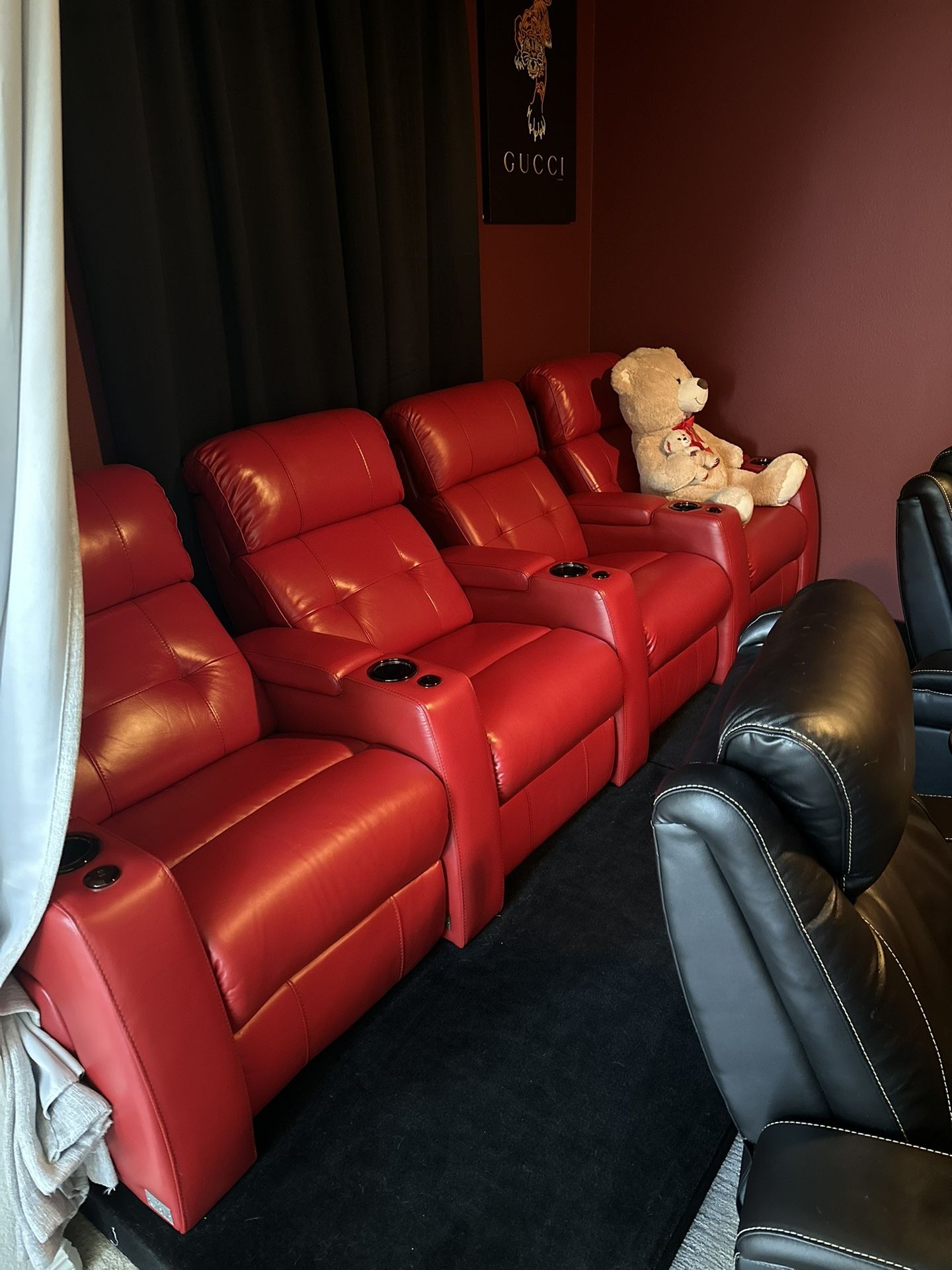 Seacrest Kodiak Home theater Full Leather Recliners