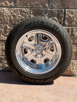 275/55R17 Tire on Chrome 5-Spoke Wheel custom