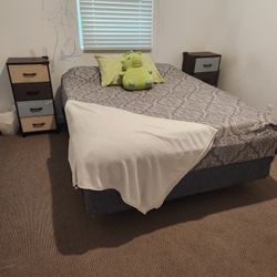 FREE Queen Matress With Box Spring And Frame
