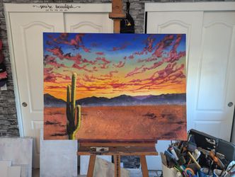 Original Painting, Desert Landscape 