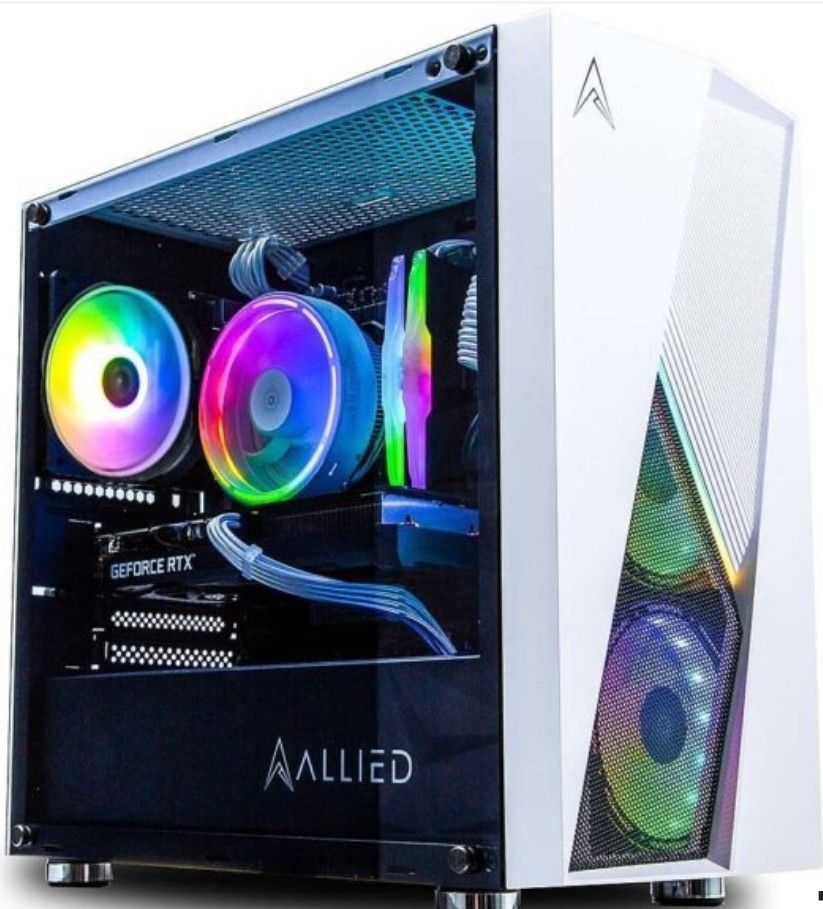 Allied Gaming Stinger Desktop PC: Intel ... GeForce RTX 3080
Case - Allied 4-Fan ARGB Case
Processor - Intel Core i7 12700K
Cooler - 120mm AIO CPU Liq